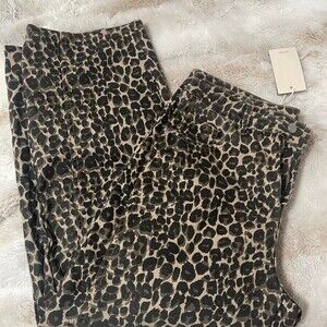 Flamingals Leopard Print Trousers Size Cf 31